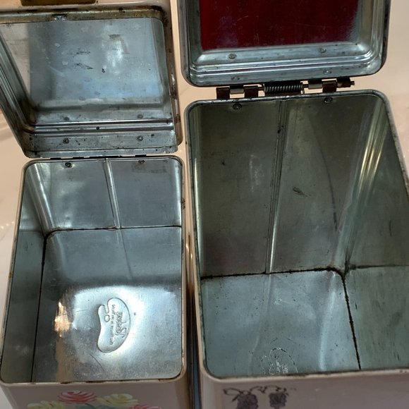 1950s Ransburg Canisters - Magnificent set of 2 - Picture 4 of 16